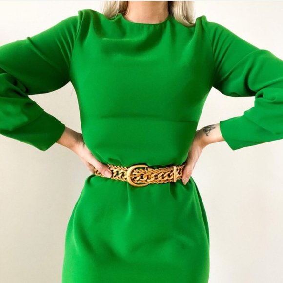ZARA METALLIC GOLD LINK METAL CHAIN BELT main image 12